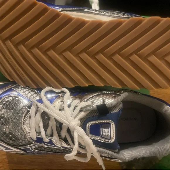 Bottega Veneta Orbit Sneakers Blue Silver Men’s Size 45(EU) US,11, 11.5, 12 - Picture 4 of 8